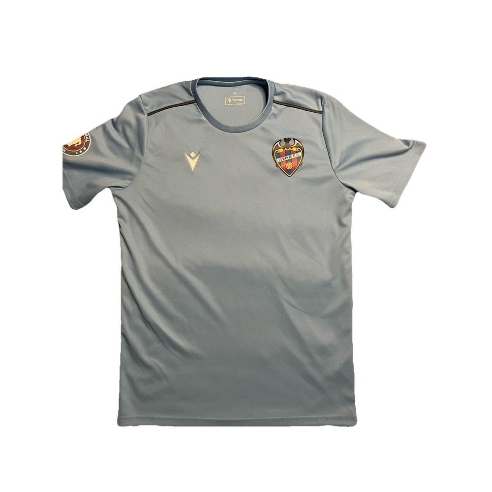 Levante UD Training Jersey Macron Light Blue Shirt Size S Football Soccer